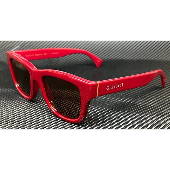 Gucci Men's Burgundy Sunglasses - Picture 1 of 5